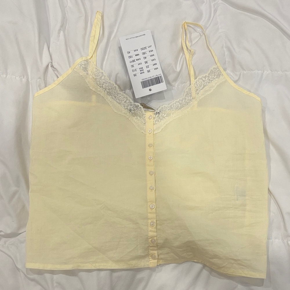 Brandy Melville Cream Lace Camisole